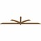 Ekena Millwork Redmond Smooth Timber Gable Bracket, Western Red Cedar, 96"W x 24"H x 1 1/2"D x 3 1/2"F, 6/12 Pitch GBW096X24X0204RED00SWR - alternate 2